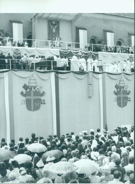 Jan Paweł II w opactwie cysterskim w Mogile