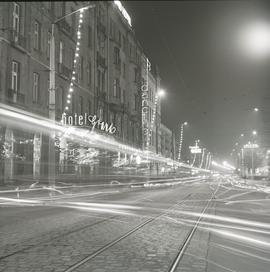 Przedświąteczny Wrocław nocą