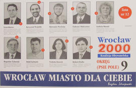 Koalicja Obywatelska "Wrocław 2000": Okręg 9 (Psie Pole)