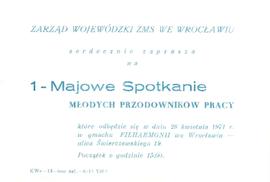 Zbiory Antoniego Barszczewskiego - Zaproszenie