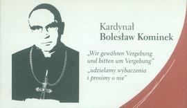 Kardynał Bolesław Kominek: ulotka